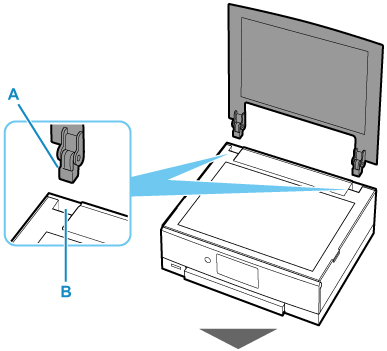 キヤノン：PIXUS マニュアル｜XK60 series｜原稿台カバーの取り外しか